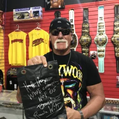 Hogan's Beach Shop Hulk Hogan Signed WWE Turnbuckle 6 Hogan's Beach Shop Hulk Hogan Signed WWE Turnbuckle