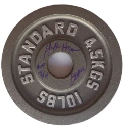 Hogan's Beach Shop Hulk Hogan Signed Personal 10lb Weight Lifting Plates
