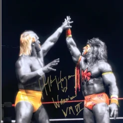 Hogan's Beach Shop AUTOGRAPHED POSTERS Hulk (signed) & Ultimate Warrior Poster 16X20