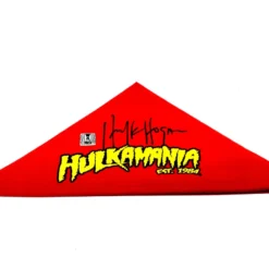 Hogan's Beach Shop Signed Hulkamania Bandana AUTOGRAPHED APPAREL
