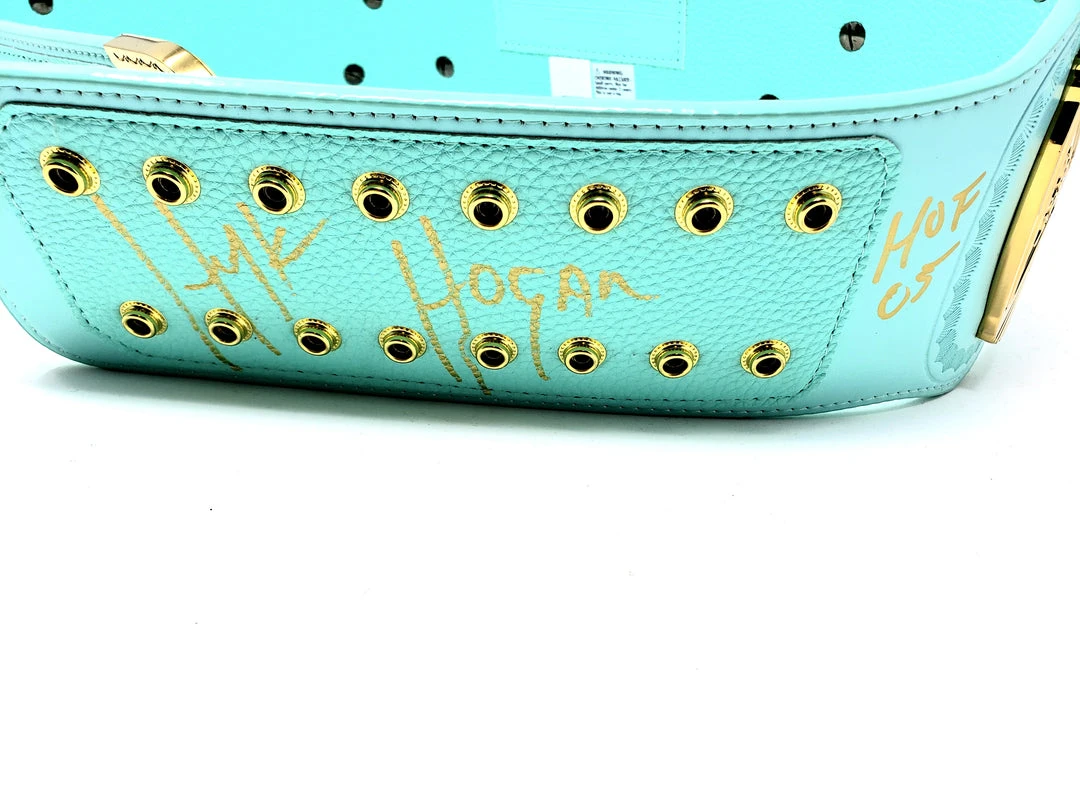 Hogan's Beach Shop WWE Replica Signed Blue Winged Eagle Championship Title Belt 3 Hogan's Beach Shop WWE Replica Signed Blue Winged Eagle Championship Title Belt