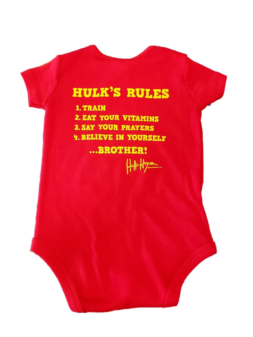 Hogan's Beach Shop KID'S Hulk Rule's Gym Onesie 2 Hogan's Beach Shop KID'S Hulk Rule's Gym Onesie