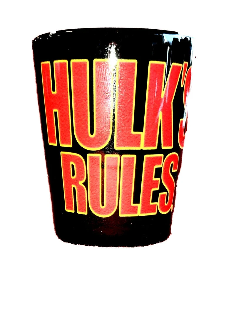 Hulk Hogan's Wrestling Shop Hulk's Rules Shot Glass 1 Hulk Hogan's Wrestling Shop Hulk's Rules Shot Glass
