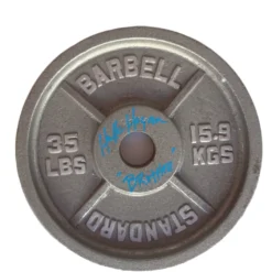 Hogan's Beach Shop Hulk Hogan Signed Personal 35lb Weight Lifting Plates