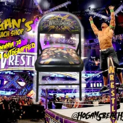 Hogan's Beach Shop AUTOGRAPHED MEDIA Wrestlemania 30 Hulk Hogan Signed Seat