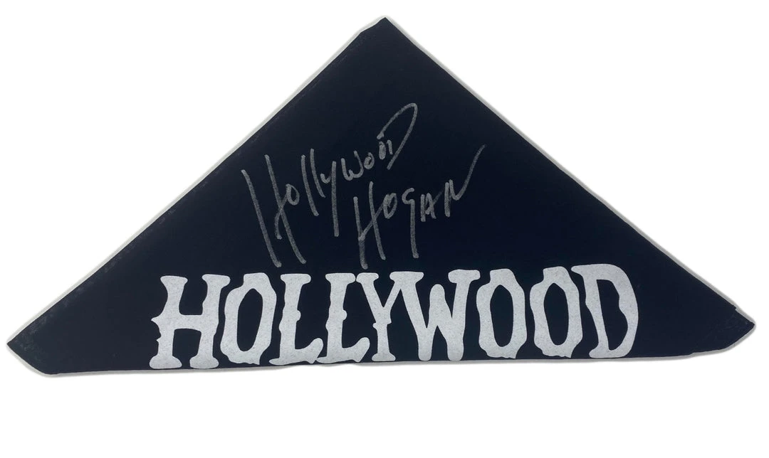 Hogan's Beach Shop Hollywood Bandana Signed 1 Hogan's Beach Shop Hollywood Bandana Signed