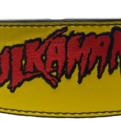 Hogan's Beach Shop Yellow Hulkamania Signed Weight Belt