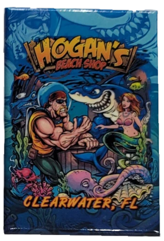 Hogan's Beach Shop Dive Bar Flat Magnet SOUVENIRS 1 Hogan's Beach Shop Dive Bar Flat Magnet SOUVENIRS