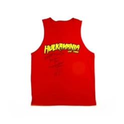 Hogan's Beach Shop Snoop Dogg & Hulk Hogan Signed Hulkamania Shirt