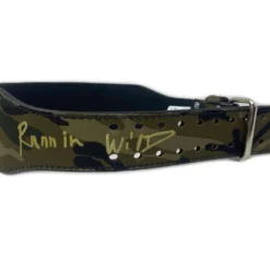 Hogan's Beach Shop Camo Hulkamania Weightbelt Signed (M) AUTOGRAPHED WEIGHT BELTS