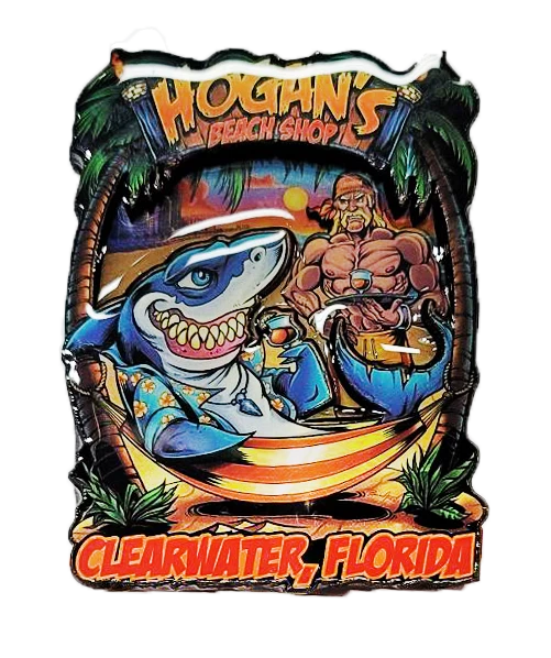 Hogan's Beach Shop SOUVENIRS 3D Shark Hammock Wood Magnet 1 Hogan's Beach Shop SOUVENIRS 3D Shark Hammock Wood Magnet