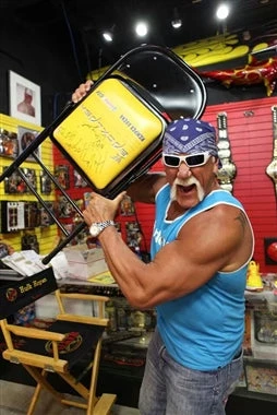 Hogan's Beach Shop Hulk Hogan Signed Chair & Undisputed Belt 1 Hogan's Beach Shop Hulk Hogan Signed Chair & Undisputed Belt