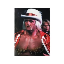 Hogan's Beach Shop Hulk Hogan Signed Thunderlips Hat And Cape Photo AUTOGRAPHED PHOTOS