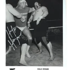 Hogan's Beach Shop Hulk Hogan Original 1984 Titan Sports Signed WWF 8x10 AUTOGRAPHED PHOTOS