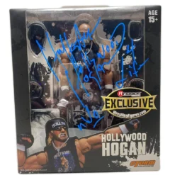 Hogan's Beach Shop Hollywood Hogan Storm Collectible Signed Figure W/ Signed 8x10