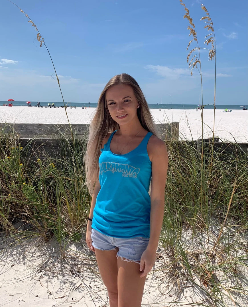 Hogan's Beach Shop Womens Blue Hulkamania TankTop 3 Hogan's Beach Shop Womens Blue Hulkamania TankTop