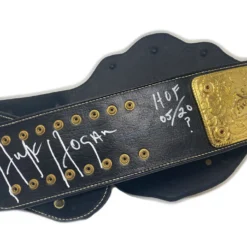 Hogan's Beach Shop Heavyweight Championship Replica Belt Signed AUTOGRAPHED TITLE BELTS