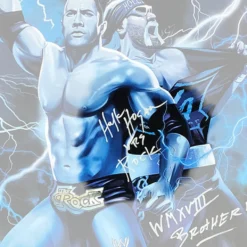 Hogan's Beach Shop Hollywood Hogan Vs The Rock Wrestlemania Poster