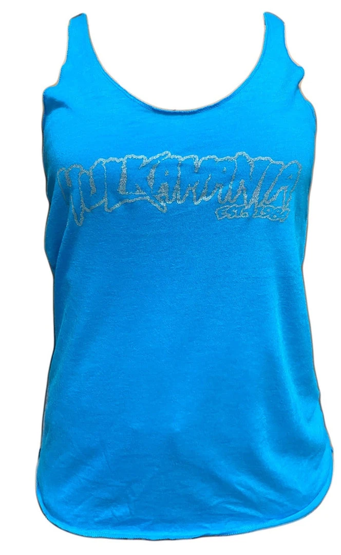 Hogan's Beach Shop Womens Blue Hulkamania TankTop 1 Hogan's Beach Shop Womens Blue Hulkamania TankTop