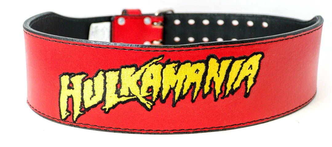 Hogan's Beach Shop Red Hulkamania Weight Belt Signed Or Unsigned 1 Hogan's Beach Shop Red Hulkamania Weight Belt Signed Or Unsigned