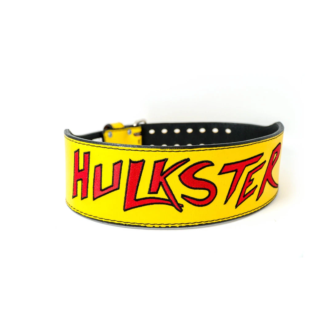 Hogan's Beach Shop Yellow Signed Hulkster Weight Belt AUTOGRAPHED WEIGHT BELTS 1 Hogan's Beach Shop Yellow Signed Hulkster Weight Belt AUTOGRAPHED WEIGHT BELTS