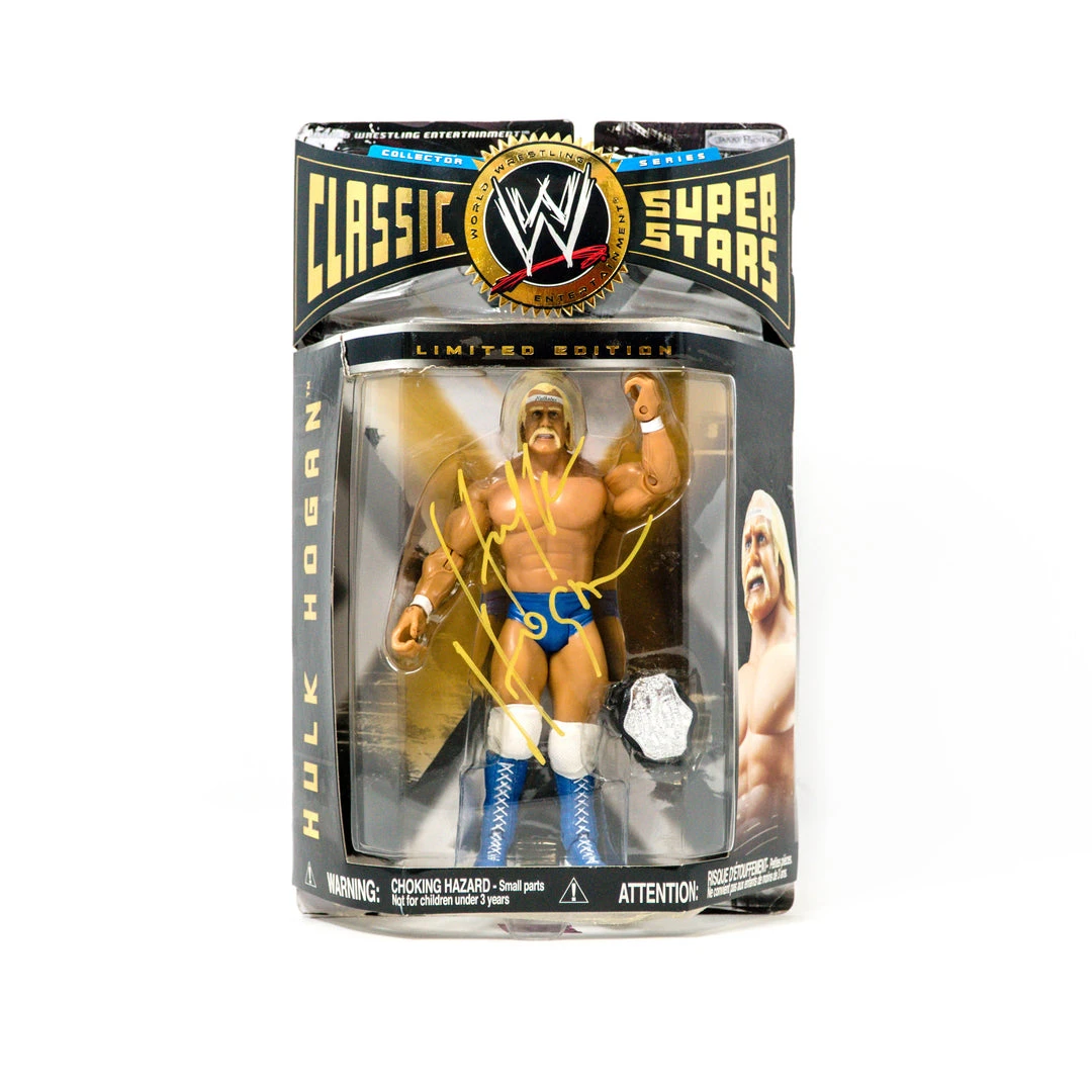 Hogan's Beach Shop Hulk Hogan Signed WWE Action Figure Terry Boulder Classic Superstars 1 Hogan's Beach Shop Hulk Hogan Signed WWE Action Figure Terry Boulder Classic Superstars