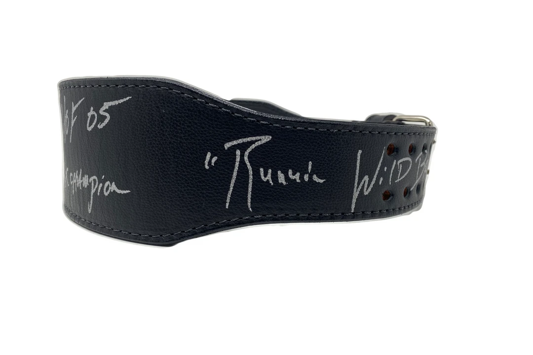 Hogan's Beach Shop BELTS Black Hulk Hogan Signed Weight Belt 3 Hogan's Beach Shop BELTS Black Hulk Hogan Signed Weight Belt