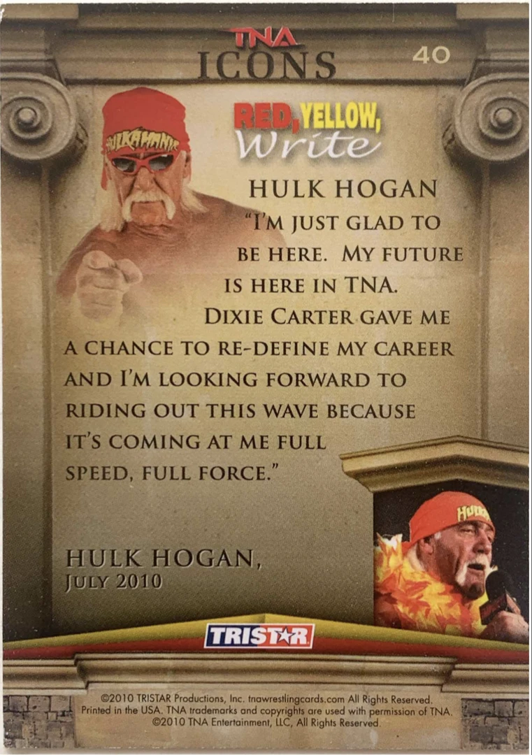 Hogan's Beach Shop TNA Tristar Trading Card Signed TRADING CARDS 2 Hogan's Beach Shop TNA Tristar Trading Card Signed TRADING CARDS