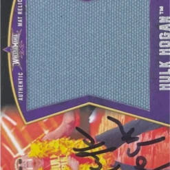 Hogan's Beach Shop “Topps” Wrestlemania 30 Mat Relic Card Signed TRADING CARDS