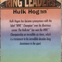 Hogan's Beach Shop TRADING CARDS WWE RING LEADERS “Hulk Hogan” Trading Card Signed 9 Of 15