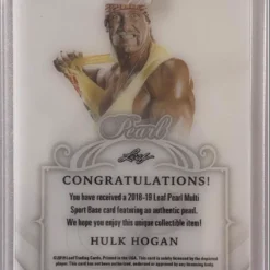 Hogan's Beach Shop “PEARL” 8/8 Hulk Hogan Singed Trading Card TRADING CARDS