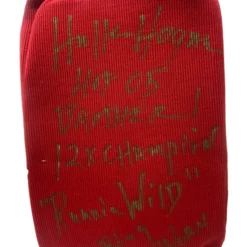 Hogan's Beach Shop Ring Worn Knee Pad "Super Rare" Not Many Thrown Out Signed 1 Of 1