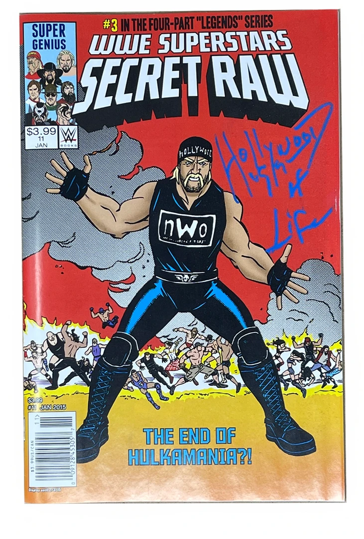 Hogan's Beach Shop AUTOGRAPHED MEDIA 2015 WWE Super Stars Secret Raw Comic Autographed 1 Hogan's Beach Shop AUTOGRAPHED MEDIA 2015 WWE Super Stars Secret Raw Comic Autographed