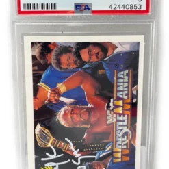 Hogan's Beach Shop TRADING CARDS Signed 1990 WWF Classic Series 2 #11 Mint Wrestlemania 2 "9" Graided