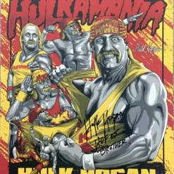 Hogan's Beach Shop AUTOGRAPHED POSTERS Hulkamania Limited Edition Autographed Poster Phenom Signed