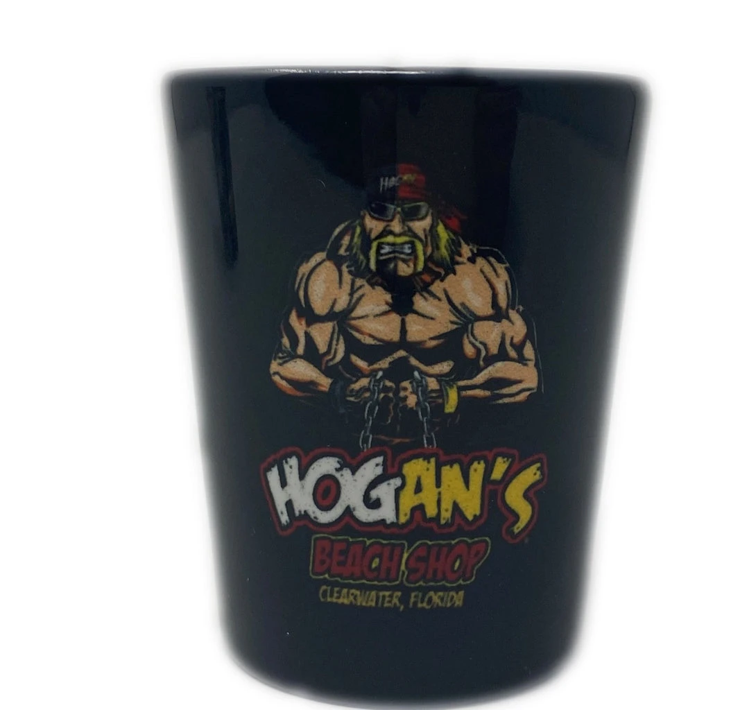 Hulk Hogan's Wrestling Shop Split Face Shot Glass 1 Hulk Hogan's Wrestling Shop Split Face Shot Glass