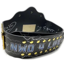 Hogan's Beach Shop Signed NWO Hollywood Hogan "Signature Series" Championship Replica Title AUTOGRAPHED TITLE BELTS