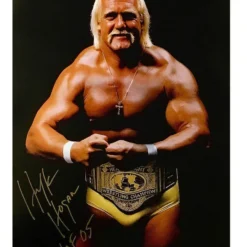Hogan's Beach Shop Hulk Hogan Signed Crab Pose Poster AUTOGRAPHED POSTERS