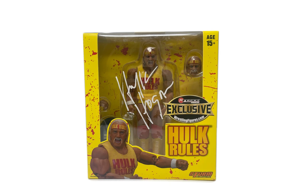 Hogan's Beach Shop Storm Collectables Hulk Hogan Hulk Rules Ringside Exclusive Figure Signed AUTOGRAPHED TOYS & FIGURES 1 Hogan's Beach Shop Storm Collectables Hulk Hogan Hulk Rules Ringside Exclusive Figure Signed AUTOGRAPHED TOYS & FIGURES