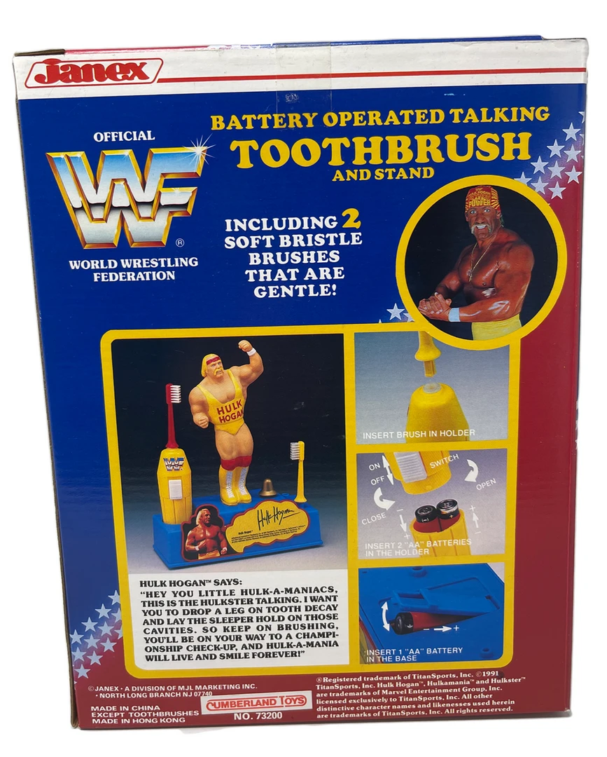 Hogan's Beach Shop WWF LJN Hasboro Wrestling SuperStars Battery Operated Toothbrush Signes AUTOGRAPHED TOYS & FIGURES 3 Hogan's Beach Shop WWF LJN Hasboro Wrestling SuperStars Battery Operated Toothbrush Signes AUTOGRAPHED TOYS & FIGURES