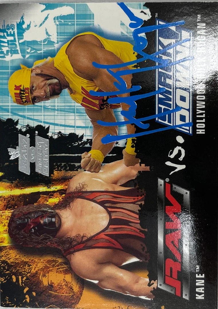 Hogan's Beach Shop Raw Vs Smack Down Trading Card Signed 1 Hogan's Beach Shop Raw Vs Smack Down Trading Card Signed
