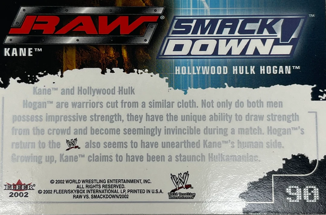 Hogan's Beach Shop Raw Vs Smack Down Trading Card Signed 2 Hogan's Beach Shop Raw Vs Smack Down Trading Card Signed