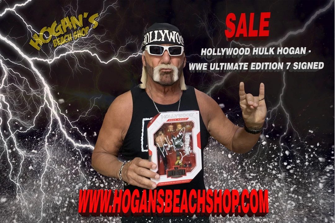 Hogan's Beach Shop Hollywood Hulk Hogan - WWE Ultimate Edition 7 Signed Sale AUTOGRAPHED TOYS & FIGURES 4 Hogan's Beach Shop Hollywood Hulk Hogan - WWE Ultimate Edition 7 Signed Sale AUTOGRAPHED TOYS & FIGURES